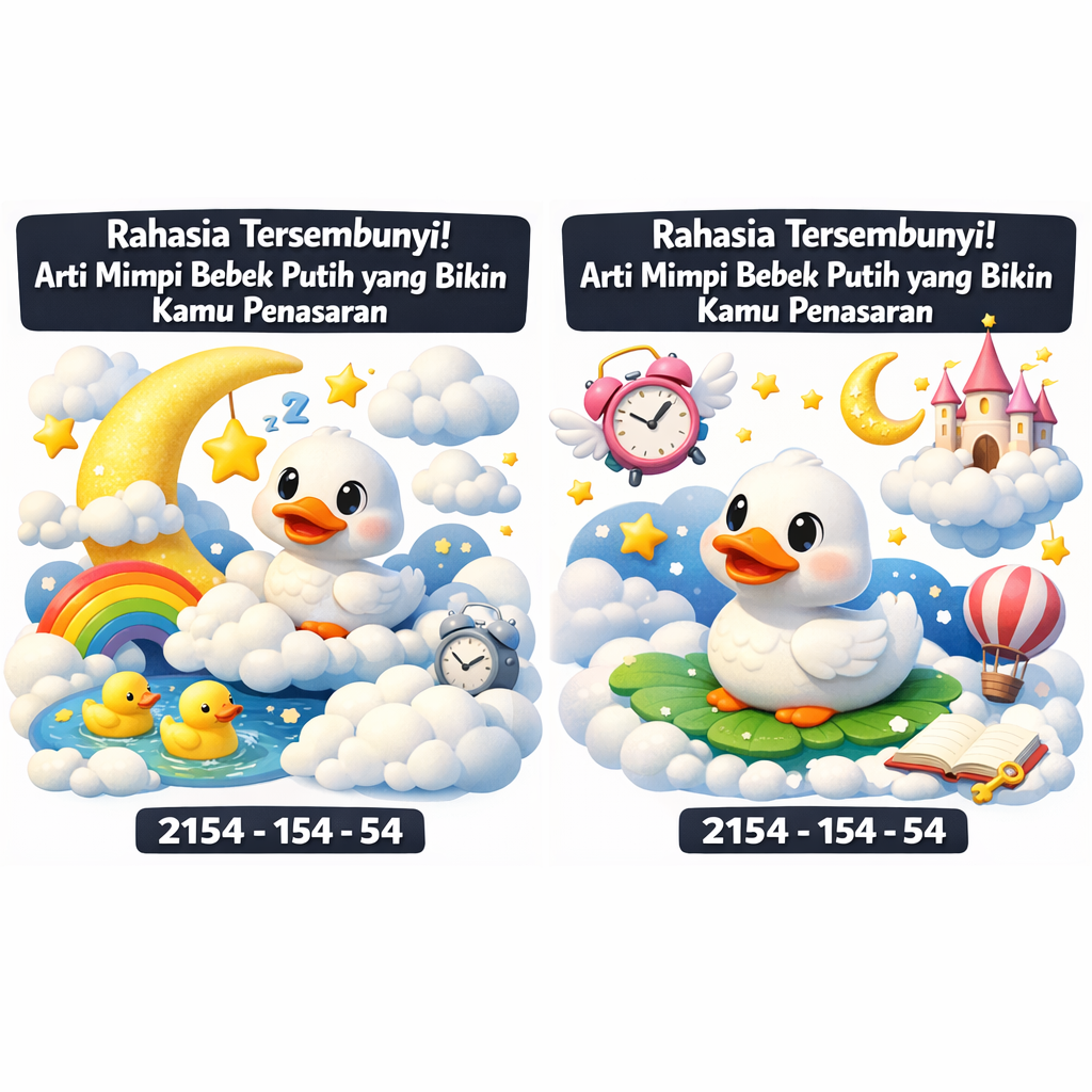 Rahasia Tersembunyi! Arti Mimpi Bebek Putih yang Bikin Kamu Penasaran