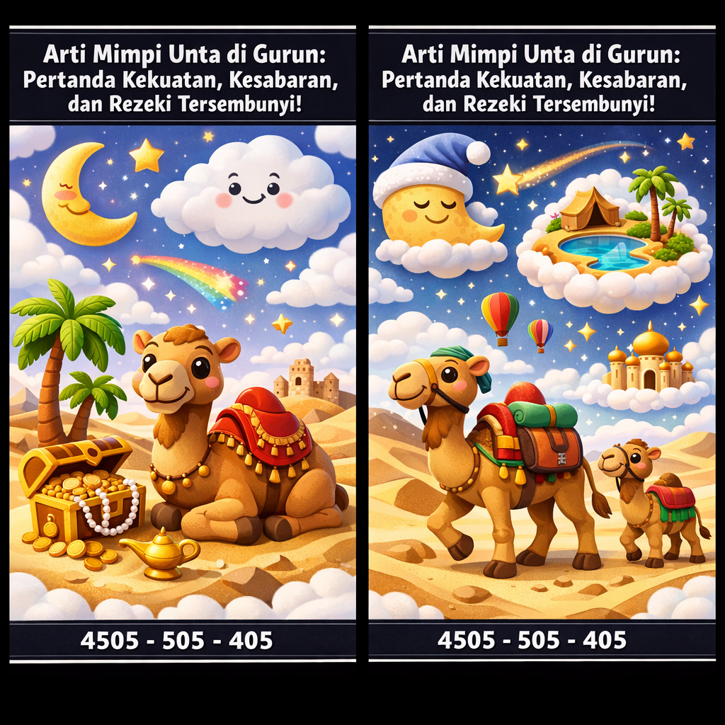 Arti Mimpi Unta di Gurun: Pertanda Kekuatan, Kesabaran, dan Rezeki Tersembunyi!