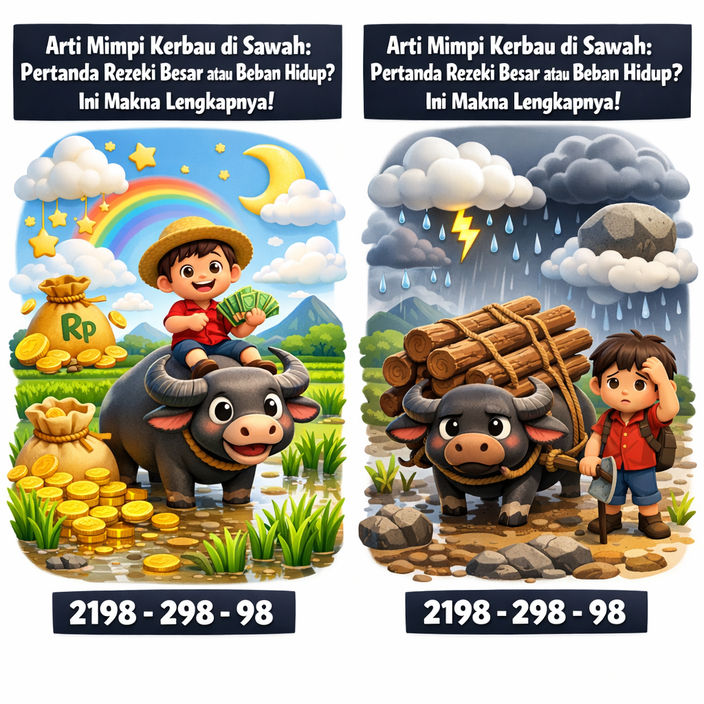 Arti Mimpi Kerbau di Sawah: Pertanda Rezeki Besar atau Beban Hidup? Ini Makna Lengkapnya!