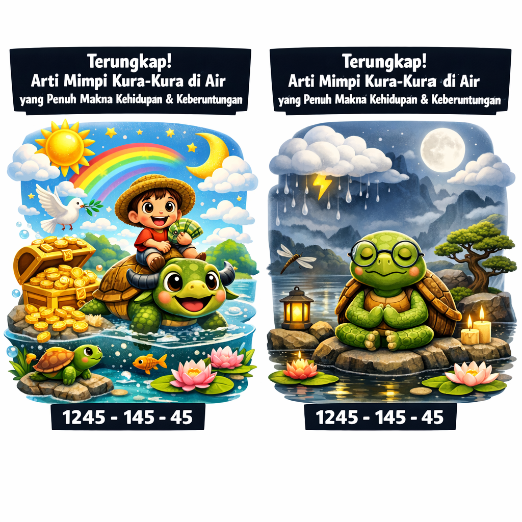 Terungkap! Arti Mimpi Kura-Kura di Air yang Penuh Makna Kehidupan & Keberuntungan