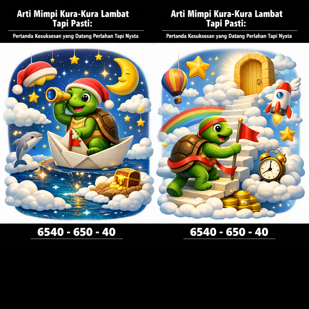Arti Mimpi Kura-Kura Lambat Tapi Pasti: Pertanda Kesuksesan yang Datang Perlahan Tapi Nyata