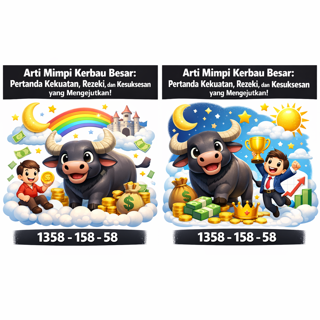 Arti mimpi kerbau besar mengandung makna kekuatan, kesabaran, dan rezeki. Temukan tafsir lengkap arti mimpi kerbau besar di sini dengan penjelasan detail dan mudah dipahami.