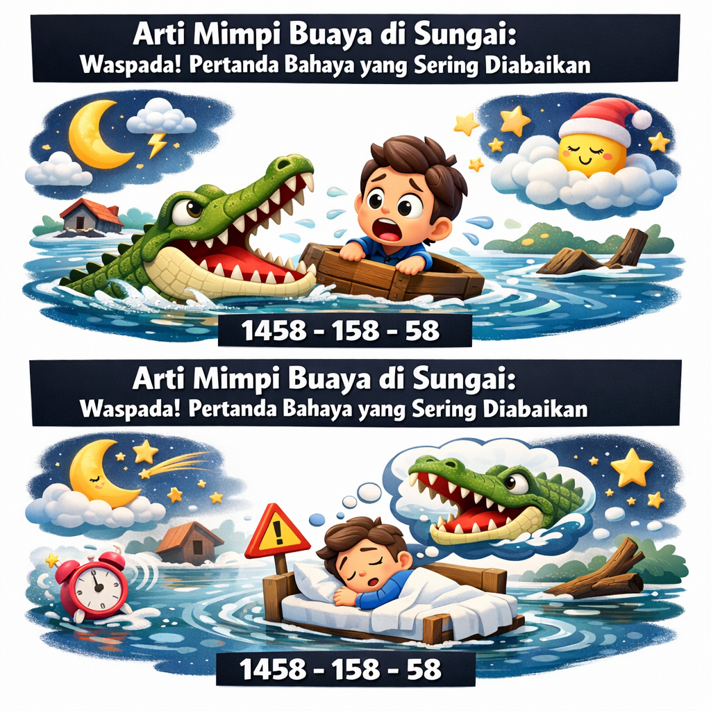 Arti Mimpi Buaya di Sungai: Waspada! Pertanda Bahaya yang Sering Diabaikan