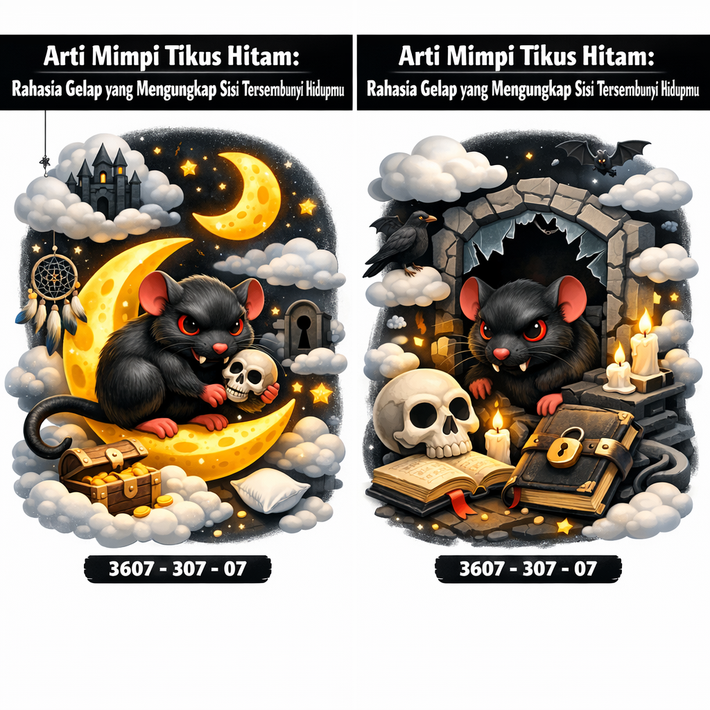 Arti Mimpi Tikus Hitam: Rahasia Gelap yang Mengungkap Sisi Tersembunyi Hidupmu