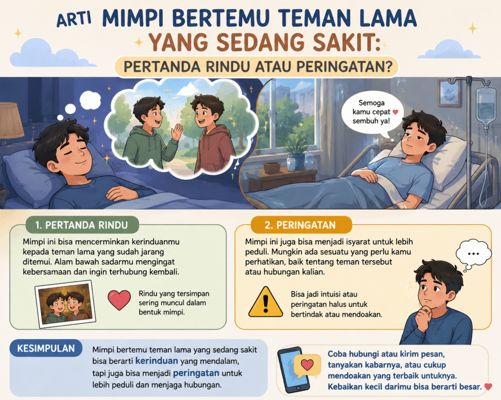 Arti Mimpi Bertemu Teman Lama yang Sedang Sakit: Pertanda Rindu atau Peringatan?